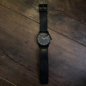 MVMT Men's Classic Black Leather Watch